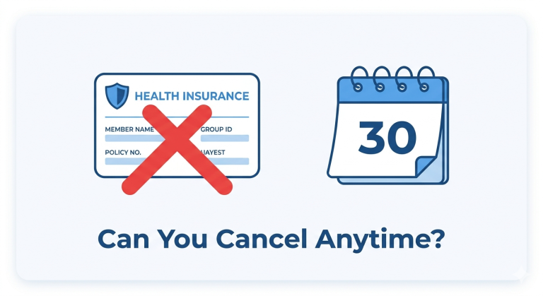 can you cancel health insurance at any time